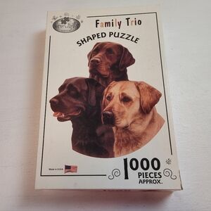 Family Trio Dog Puzzle